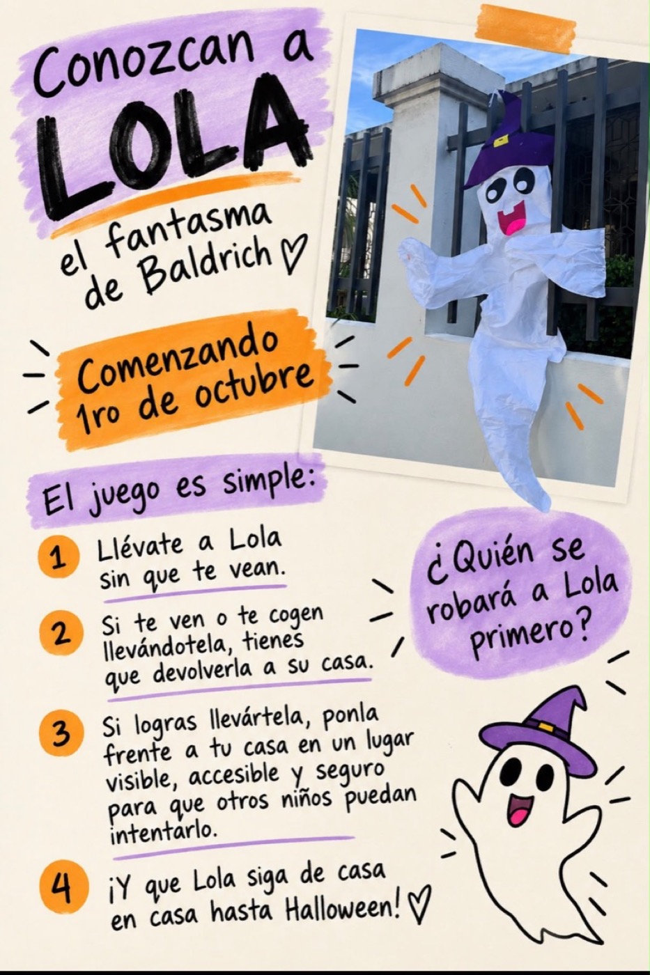 Afiche: Conozcan a Lola, el fantasma de Baldrich